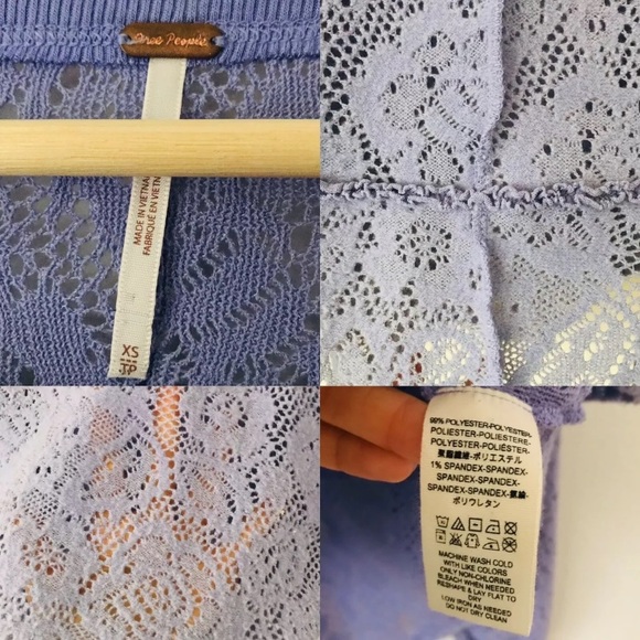 NWOT FP Not Cold in This Lace Pullover Top XS - Picture 7 of 7